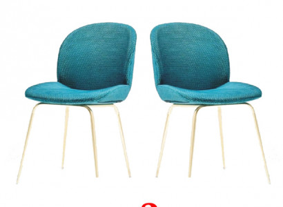 2x Stull Grupp Stüller Garnitur Textil Stoff Nei Gepolstert Iesszëmmer