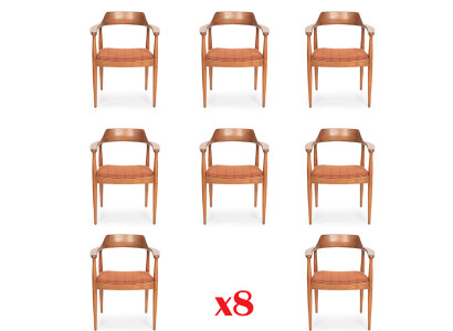 Setzt 8 Still Stoldesign Holz Stoff Polster Still Iesszëmmer Textil