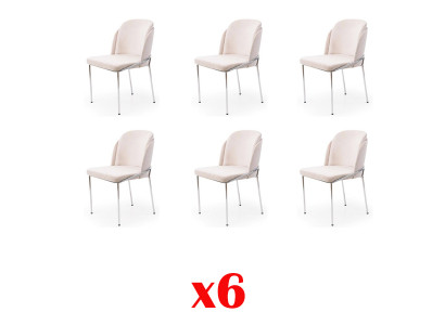 Stull 6x Iesszëmmer Still Sessel Lounge Design Miwwelen Edelstol