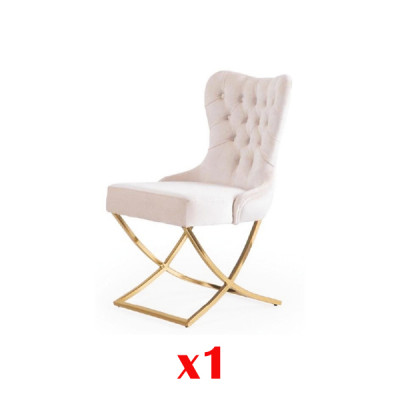 Iesszëmmer Stull 1 Sëtzerg Sëtz edelstahl Luxus Modern Miwwel Design