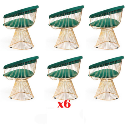 Gepolstert Iesszëmmer Still 6x Stull Grupp Still Garnitur Textil