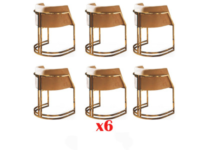 Kiche Still Elegant Iesszëmmer Stoff Set 6 Stull Design Metall Textil