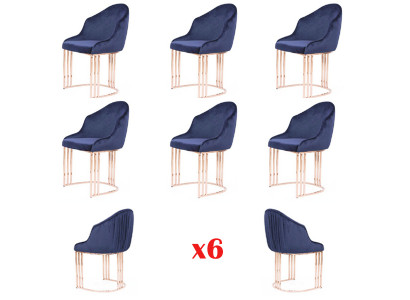 Stull Set Grupp Stull Garnitur 6x Gruppen Fotell Stull Polster Hotel Textil