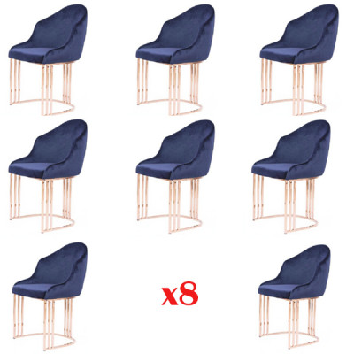 Sessiouns-Garnitur Lounge Kichen 8x Design Polster Sëtz Still Stull Set