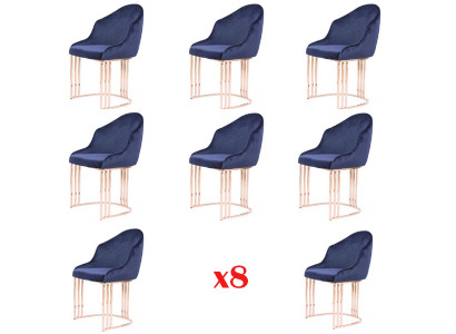 Sessiouns-Garnitur Lounge Kichen 8x Design Polster Sëtz Still Stull Set