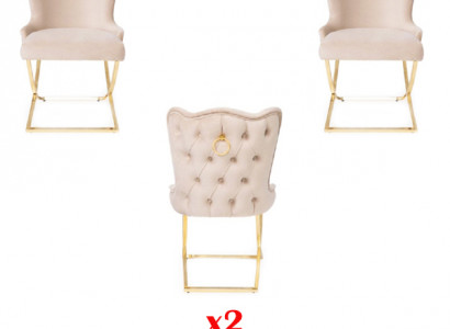 Wunnzëmmerstull Polstersëtzstull Stull Luxus 2x Stull Iesszëmmerstull