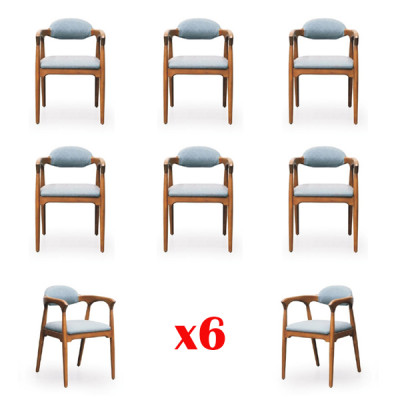 Miwwelgrupp Iesszëmmer Garnitur Set 6 Still Iessgarnitur Iessgrupp