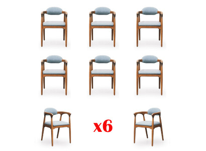 Miwwelgrupp Iesszëmmer Garnitur Set 6 Still Iessgarnitur Iessgrupp