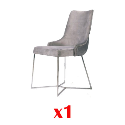 1x Stull Still Polster Textil Modern Designer Fautteuil Luxus Iesszëmmer