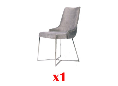1x Stull Still Polster Textil Modern Designer Fautteuil Luxus Iesszëmmer