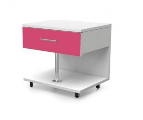 Rosa Kannerzëmmer Set Bett Nuetsdësch Schaf Schreifdësch Bicherregal Nei 5tlg.