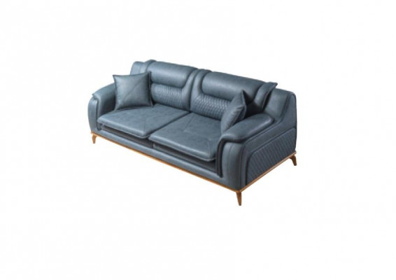 Sofa Blo 3 Sëtzer Stuff Canapé Design Chesterfield Italienesche Stil Miwwelen