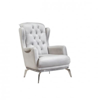 Fausstull 1 Sëtz Wäiss Fausstull Luxus Design Elegant Miwwelen Italieneschen Stil