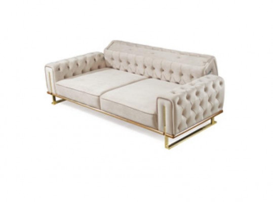 Luxus Miwwelen US Stil Chesterfield Sofa-Garnitur Couch Méifaarweg Sofa