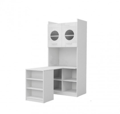 Schreifdësch Wäiss Dësch Büro Kannerzëmmer Jugendzëmmer Dëscher Nei Héichglanz