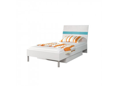 Better Kannbett Kannerzëmmer Bett Kannbett Miwwelen Holz Türkis Héichglanz Nei