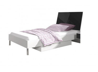 Kannerzëmmer Bett Eenzelbett Jugendzëmmer Schwaarz Holz Schlofzëmmer Better Nei
