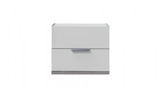 Schlofzëmmer Bett Nuetsdëscher Kleederschaf Kommode mat Spigel Miwwel Set 5 Stéck