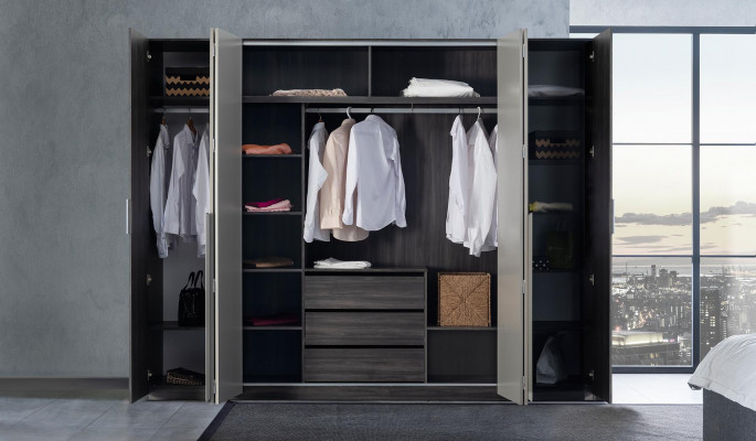 xxl Kleederschaf Design Schaf Modern Schief Schlofkummer Miwwelen Loft Nei