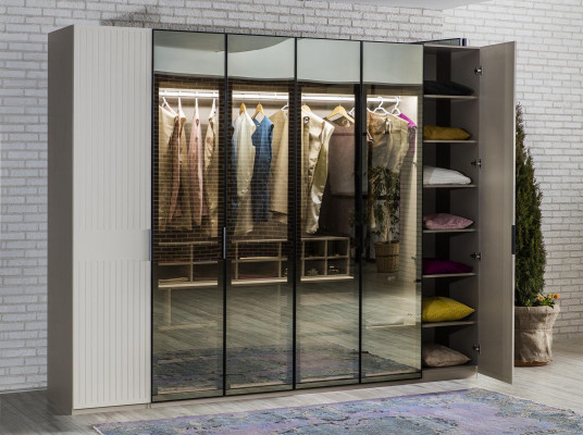 Loft Schaf Luxus Schlofkummer Holz Schaf Glasschaf Miwwelen Design