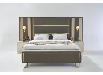 Bett Duebelbett 2x Nuetsdëscher Holz Design Better Schlofkummer Polster 3 deeler Set
