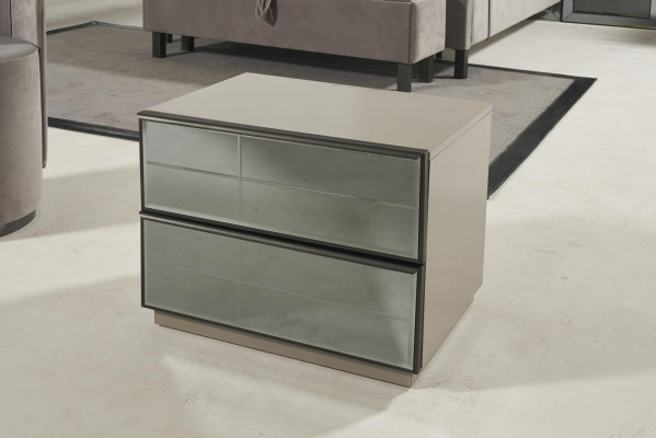 Luxus Glas Schlofkummer Bett Nuetsdësch Eckschaf Kommod Spigel Hocker Gro