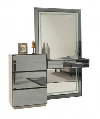 Schminktisch Kommode mat Spigel Konsol Kommoden Holz Modern Schlofkummer