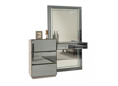Schminktisch Kommode mat Spigel Konsol Kommoden Holz Modern Schlofkummer