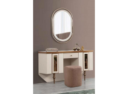 Make-up Dësch Kommod Konsole Kommoden Holz Modern Schlofkummer Beige