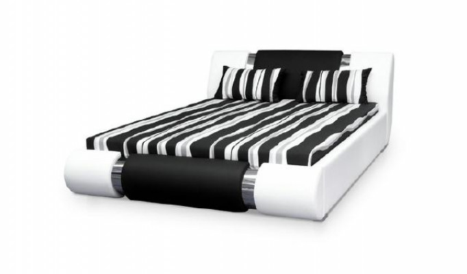 Lit Cuir Kader An 140/160/180x200cm Gekappt Design Duebel Made IN Eu