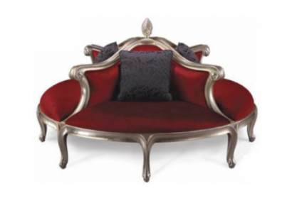 Ronnen Divan Polster Kanape Polster Chesterfield Samt 4 Sëtzer Antik Stil