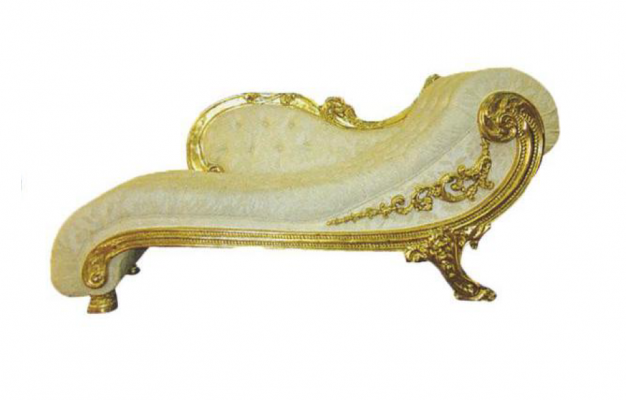 Chesterfield Récamière antiken Stil Édle Chaiselongue Chaise Longue Sofa