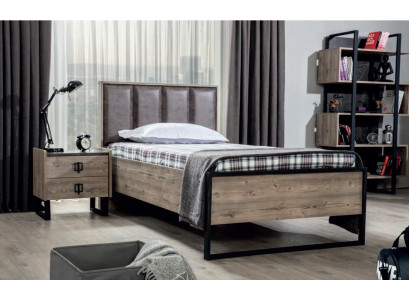 Loft Nuetsdësch Braun Design Modern Bäistelltësch Zëmmerdësch Dëscher Nei