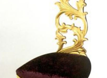 Trounssëtz Kinnekleche Polstersessel Chesterfield Samt 1-Sëtzer Antik Stil Still
