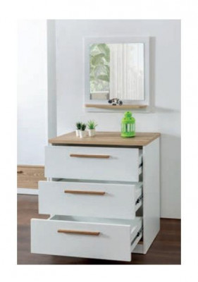 Kannerzëmmer Bett Haus Iwwerdachte Bett Schlofkummer Set Garnitur Spigel 4tlg.