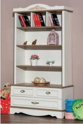 Bibliothéik Wäiss Jugendzëmmer Regal Bücherschaf Miwwel Regal Schlofzëmmer Nei