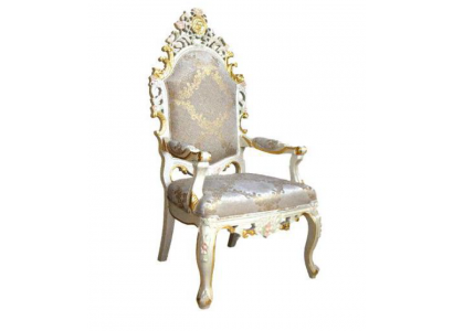 Stull Troun Fauteuil Set Iesszëmmer Holz Designer Antik Stil Barock Rokoko