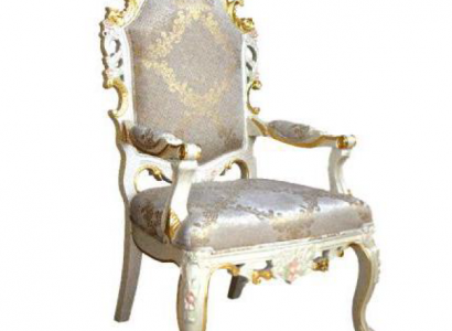 Stull Troun Fauteuil Set Iesszëmmer Holz Designer Antik Stil Barock Rokoko