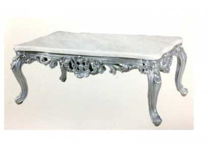 Barock Rokoko Couchtisch Holz Dësch Säit Tisch Sofa Couch Dëscher Marmor