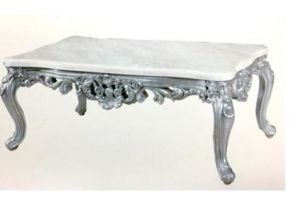 Barock Rokoko Couchtisch Holz Dësch Säit Tisch Sofa Couch Dëscher Marmor