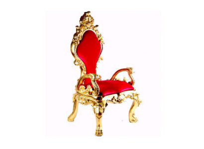Troun Still Fauteuil Kinneklech Gepolstert Samett Chesterfield 1 Sëtz Antik Stil