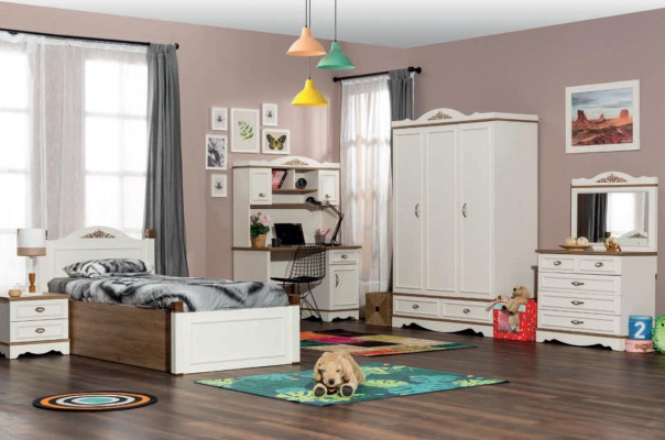 Kleederstang Luxus Klassesch Schaf Schränke Miwwelen Holz Schlofkummer Schief Wäiss