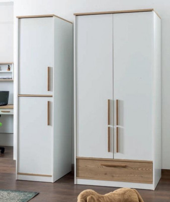 Modern Jugendzëmmer Set Bett Nattdësch Bicherregal Dësch Schlofzëmmer 5tlg.