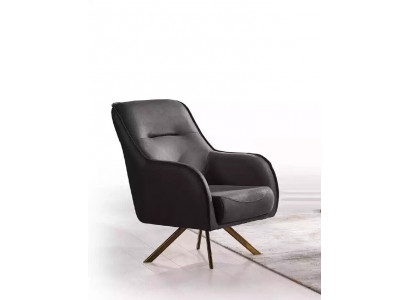 Design Fauteuil Polsterung Wunnzëmmer Holz Moderne Luxus Braun Lounge