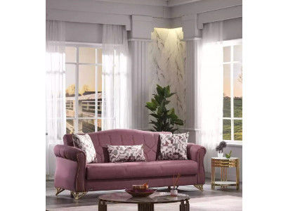 Sofa Polstersofa Lounge-Sofa Sofagarnitur Stoffsofa Sëtzmiwwel 3-Sëtzer