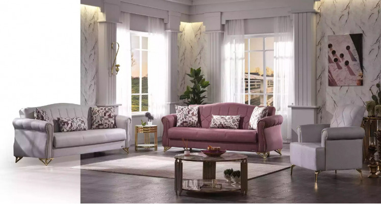 Sofagarnitur 3+3+1 Luxus Sofagarnitur Wunnzëmmer Sëtz Polster Miwwelen Couch