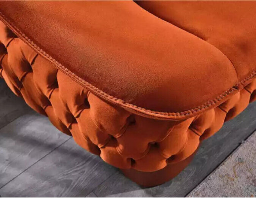 Sofagarnitur 3+3+1 Sëtz Sofaset Chesterfield Wunnzëmmer Komplett 3tlg