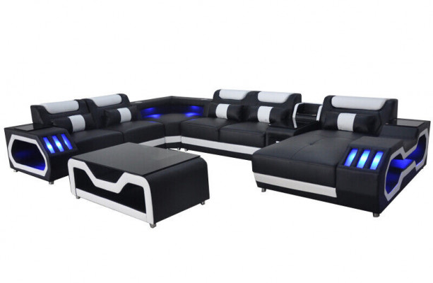 Design Lieder Polster Sëtz Eck Landschaft Zëmmer Neit Wunn Sofas Polster Eck USB