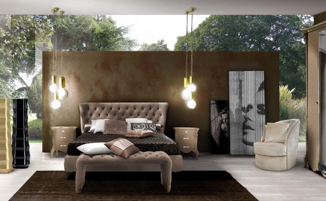 Bett Këssen Design Luxus Duebel Hotel Better Chesterfield Schlofzëmmer