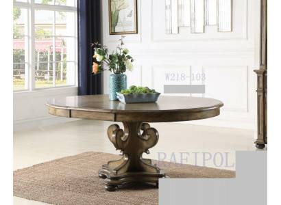 Designer-Iessdësch Luxus-Iesszëmmerdëscher Polster Holz Dësch Ronn Miwwelen